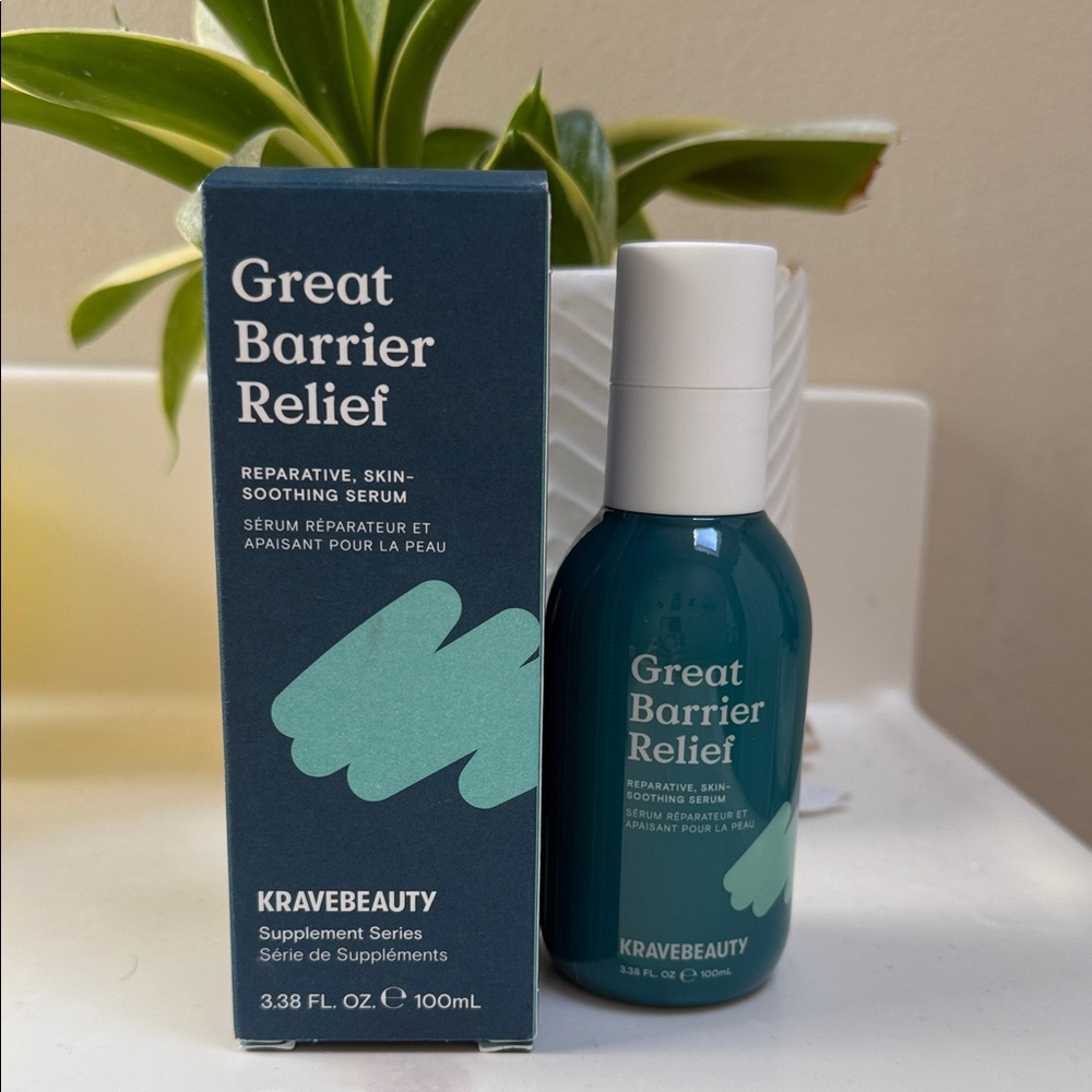 Brand new!!! KraveBeauty Great Barrier Relief Serum 100 ml 3.38 fl oz